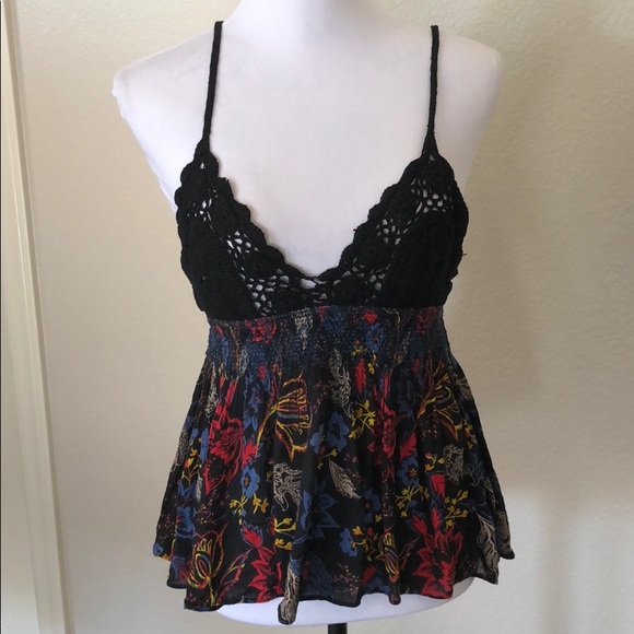 Free People Tops - Free People Crochet Halter Top